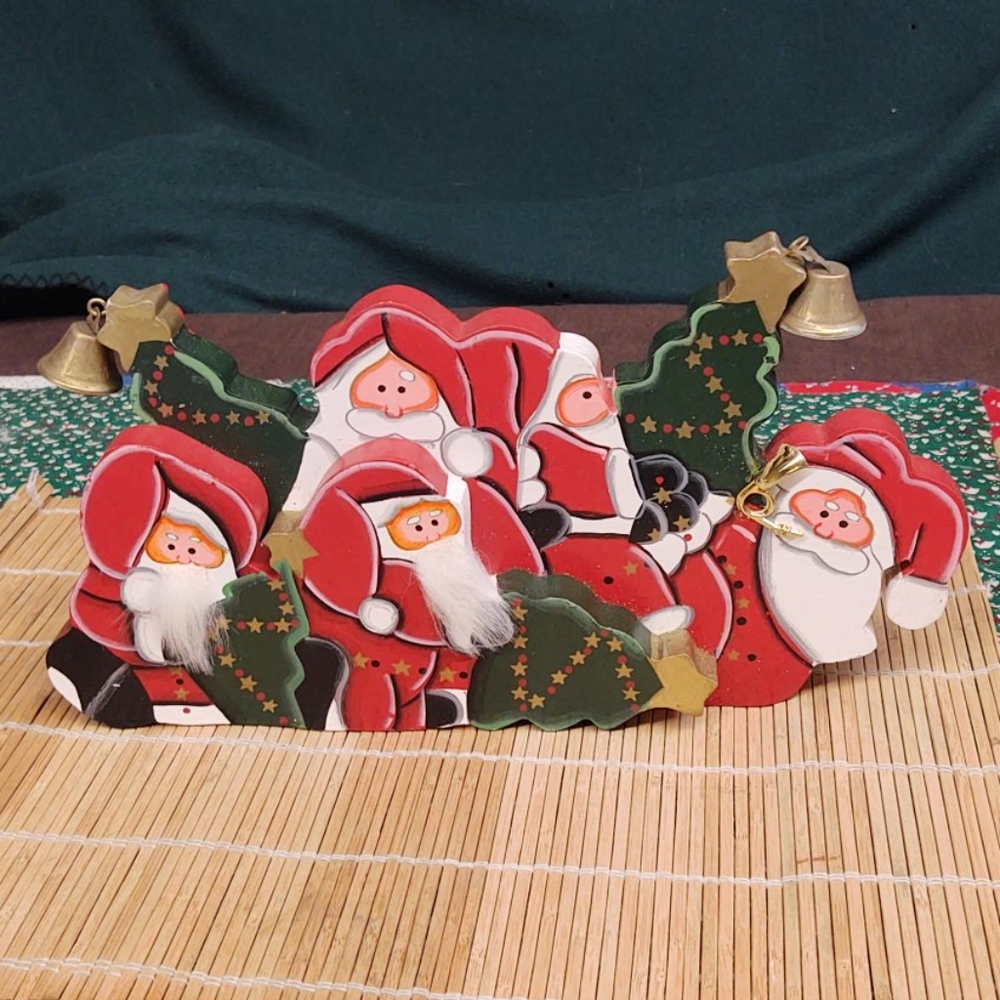 Wooden Santas